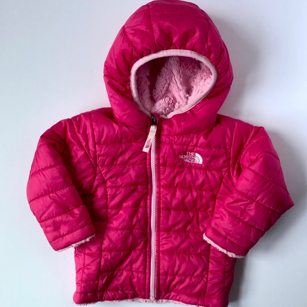 The North Face Pink Mossbud Swirl Coat 12-18 m